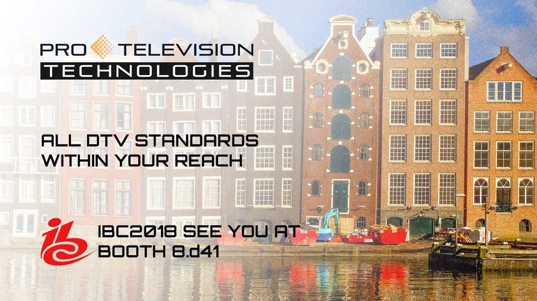 ProTelevision Technologies at IBC 2018